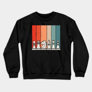 Vintage Retro Chess Crewneck Sweatshirt